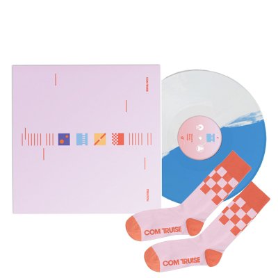 com-truise - Iteration 2xLP (Blue/White) + Socks (Pink/Orange)