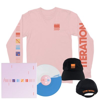 com-truise - Iteration 2xLP (Blue/White) + Long Sleeve T-Shirt (Pink) + Hat (Black)