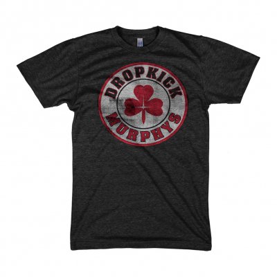 dropkick-murphys - Shamrock Tee (Red/Heather Black)