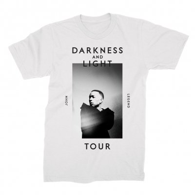 John Legend - Darkness Portrait T-Shirt (White)