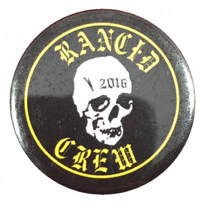 rancid - 2016 Skull Crew Big Button