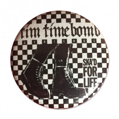 hellcat-records - Ska'd For Life Button