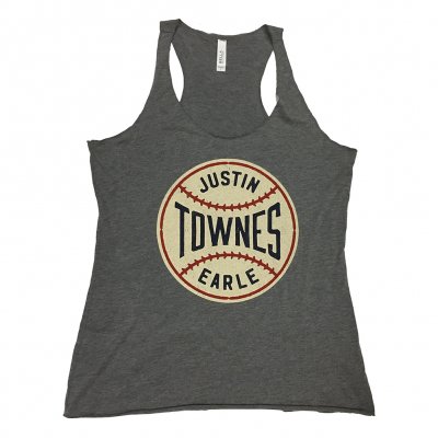 justin-townes-earle - Baseball Racerback Tank Top (Heather Grey)
