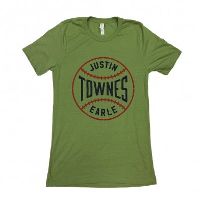 justin-townes-earle - Baseball T-Shirt (Green)