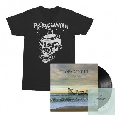 Propagandhi - Victory Lap LP (Black) + Flexi (Clear) + Rollercoaster Skull Tee (Black) Bundle