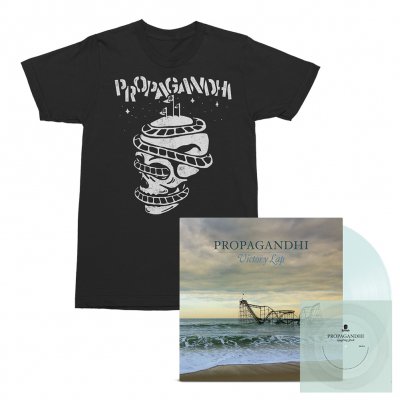 Propagandhi - Victory Lap LP (Clear) + Flexi (Clear) + Rollercoaster Skull Tee (Black) Bundle