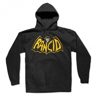 Skele-Tim Bat Logo Pullover Hoodie (Black)