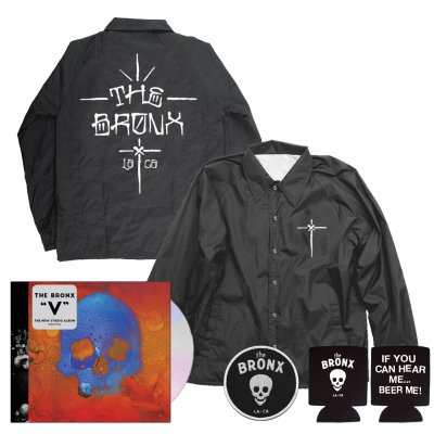 the-bronx - V CD + Graf Windbreaker (Black) + Skull Patch + Beer Me Coozie Bundle