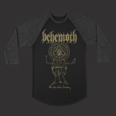 behemoth - Ora Pro Nobis Raglan (Black/Heather Grey)