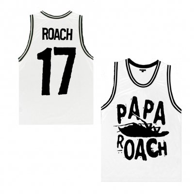 papa-roach - Limited Edition Classic Logo Basketball Jersey (Wh