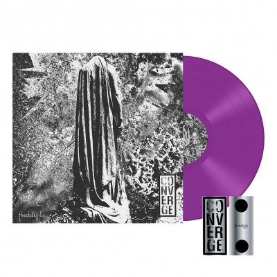 converge - The Dusk In Us LP (Violet) + Stacked Logo Enamel Pin Bundle Bundle