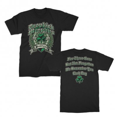 dropkick-murphys - Boston Irish Heart Tee (Black)