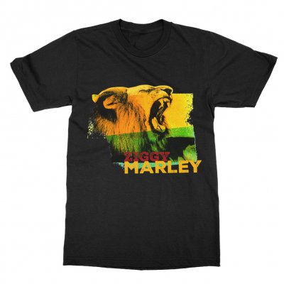 ziggy-marley - Roaring Lion T-Shirt (Black)