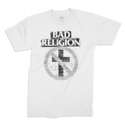 bad-religion - Typewriter Crossbuster Tee (White)