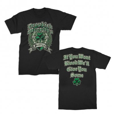 dropkick-murphys - Boston Irish Heart Tee (Black)