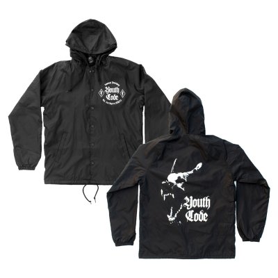 youth-code - Dog Hooded Windbreaker (Black)