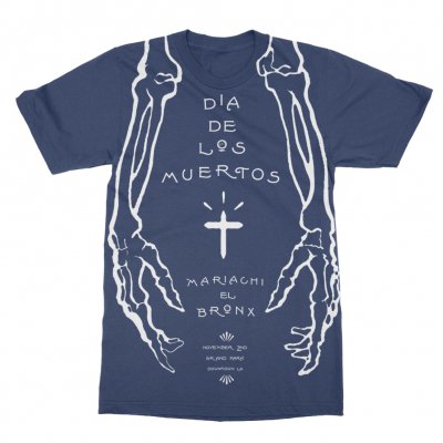 Mariachi El Bronx - Day Of The Dead T-Shirt (Navy)