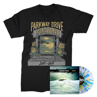 parkway-drive - Horizons LP (Splatter) + Ltd. Horizons Shrine Tee (Black) Bundle