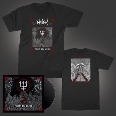 watain - Trident Wolf Eclipse Digi-Pak CD + T-Shirt (Black) Bundle