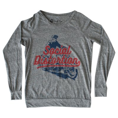 social-distortion - Vintage Motorcycle Crew Neck (Heather Grey)