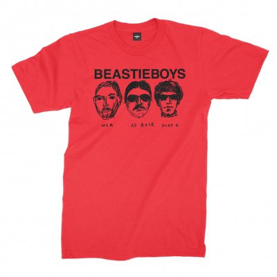 beastie-boys - Faces Tee (Red)