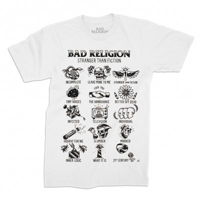Stranger Than Fiction Flash Tee (White)