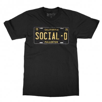 California License Plate T-Shirt (Black)