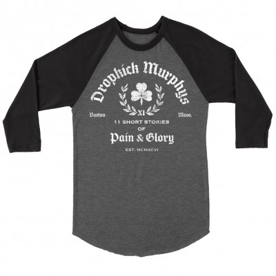 dropkick-murphys - Short Stories Crest Raglan (Gray/Black)