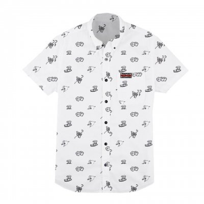 social-distortion - Icons Button Down T-Shirt (White)