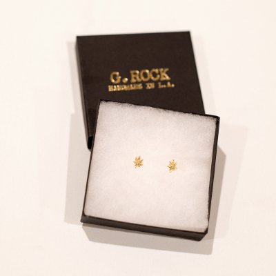 ziggy-marley - Cannabis Leaf Earrings - Gold