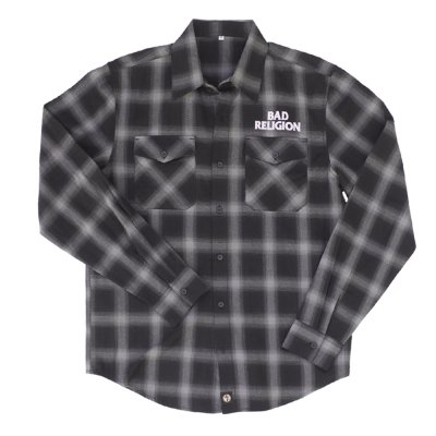bad-religion - Embroidered Logo Flannel (Black/Gray)