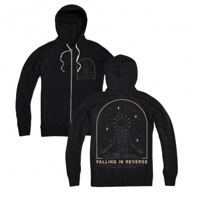 falling-in-reverse - Namaste Zip Up Hoodie (Black)