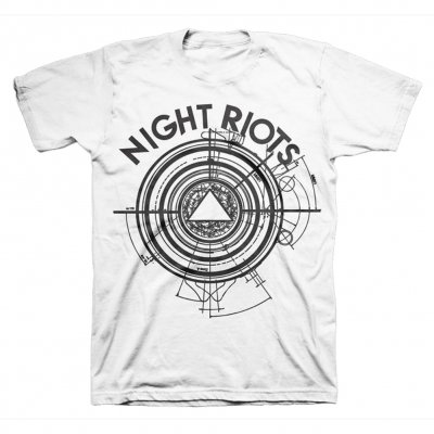 night-riots - Pyramid Future Tee (White)