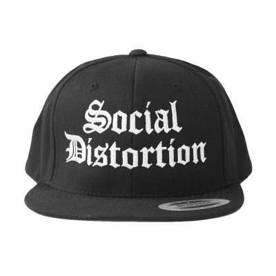 social-distortion - Old English Logo Snapback Hat (Black)