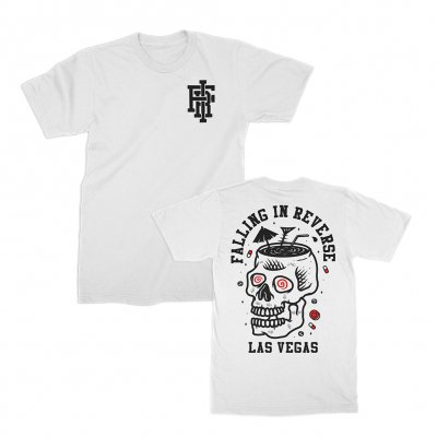 falling-in-reverse - Skull Cocktail Tee (White)