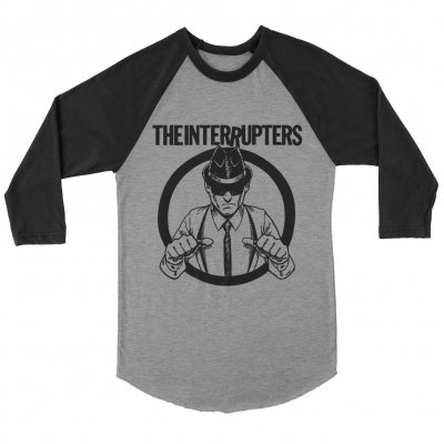 Suspenders Raglan (Black/Heather Grey)