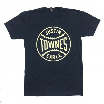 justin-townes-earle - Baseball T-Shirt (Dark Heather Navy)