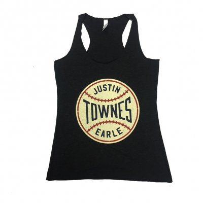 justin-townes-earle - Baseball Racerback Tank Top (Heather Black)