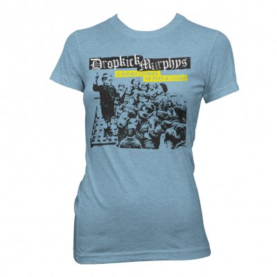 dropkick-murphys - Short Stories Album Triblend Womens Tee (Blue)