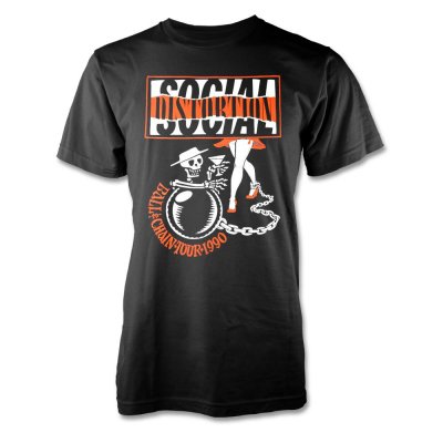 social-distortion - Ball & Chain Tour 1990 T-Shirt (Black)