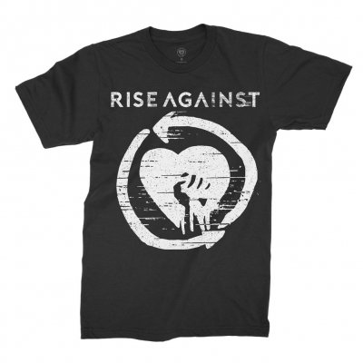 rise-against - Distressed Heartfist Tee (Black)