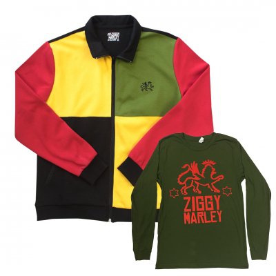 ziggy-marley - Rasta Track Jacket + Free Long Sleeve T-Shirt