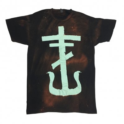 frank-iero - Cross T-Shirt (Bleached)