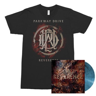Parkway Drive - Reverence LP (Blue) + Tee (Black) Bundle