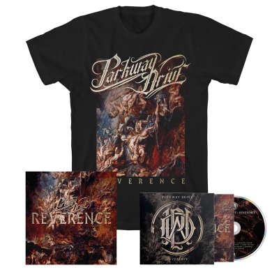 Reverence CD + Album Tee (Black) + Signed Lithograph Bundle