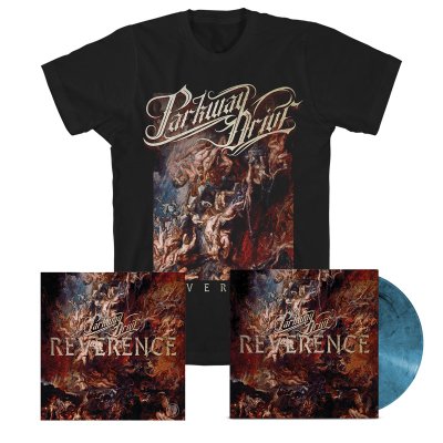 parkway-drive - Reverence LP (Blue) + Album Tee (Black) + Signed Lithograph Bundle