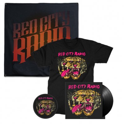 red-city-radio - SkyTigers 12" + Tee + Patch + Flag Bundle