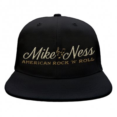 mike-ness - Cursive Logo Hat (Black)