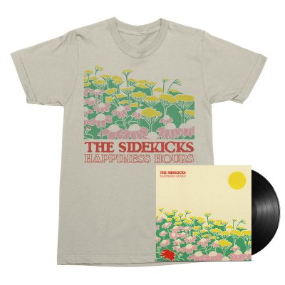 The Sidekicks - Happiness Hours LP (Black) + Happiness Hours T-Shirt Bundle
