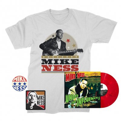 mike-ness - Under The Influence LP (Red Slushie) + Woodprint T-Shirt + Enamel Pin + Patch